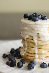 Gluten-free Lemon Blueberry Pancakes